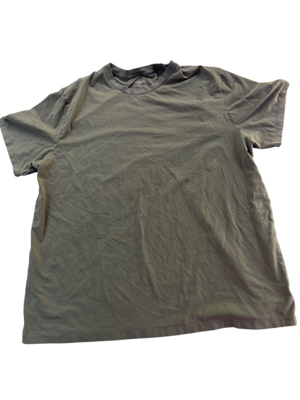 Goodfellow & Co Mens Olive Green T-Shirt XXL Cotton-Modal Blend Crewneck 90g